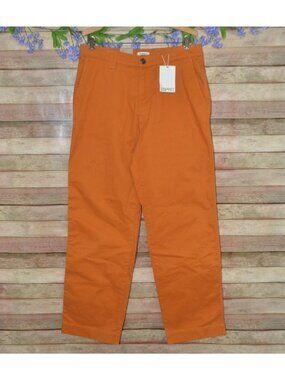 NWT VTG 80's Espirit Burnt Orange Chino Pants Vintage Straight Cotton Size 32